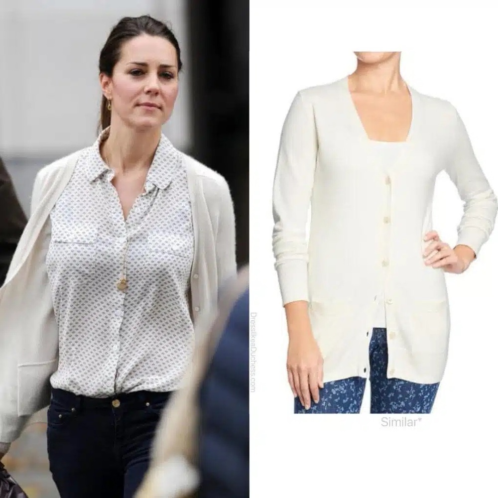 Zara Cream Cardigan Sweater ASO ROYAL